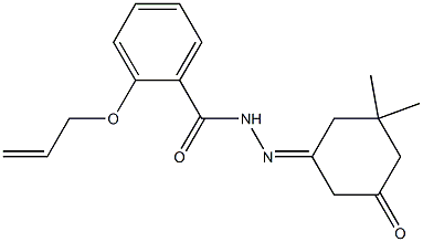 2-(allyloxy)-N'-(3,3-dimethyl-5-oxocyclohexylidene)benzohydrazide Struktur