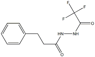 2,2,2-trifluoro-N'-(3-phenylpropanoyl)acetohydrazide Struktur