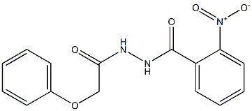 2-nitro-N'-(2-phenoxyacetyl)benzohydrazide Struktur