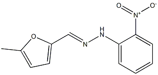 5-methyl-2-furaldehyde N-(2-nitrophenyl)hydrazone Struktur