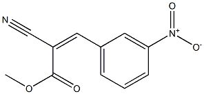 methyl (Z)-2-cyano-3-(3-nitrophenyl)-2-propenoate Struktur