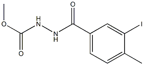 methyl 2-(3-iodo-4-methylbenzoyl)-1-hydrazinecarboxylate Struktur