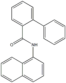 N-(1-naphthyl)[1,1'-biphenyl]-2-carboxamide Struktur