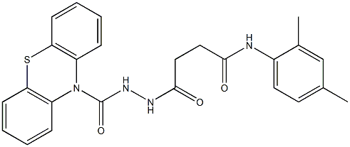 N-(2,4-dimethylphenyl)-4-oxo-4-[2-(10H-phenothiazin-10-ylcarbonyl)hydrazino]butanamide Struktur