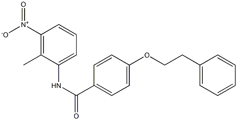 N-(2-methyl-3-nitrophenyl)-4-(phenethyloxy)benzamide Struktur