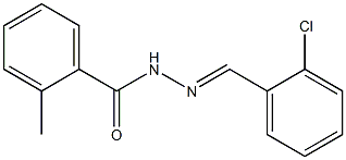 N'-[(E)-(2-chlorophenyl)methylidene]-2-methylbenzohydrazide Struktur