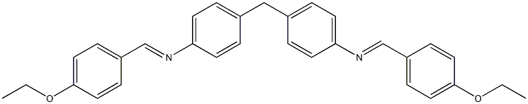 N-[(E)-(4-ethoxyphenyl)methylidene]-N-[4-(4-{[(E)-(4-ethoxyphenyl)methylidene]amino}benzyl)phenyl]amine Struktur