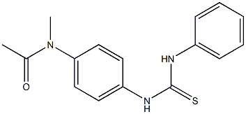 N-{4-[(anilinocarbothioyl)amino]phenyl}-N-methylacetamide Struktur