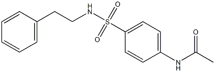 N-{4-[(phenethylamino)sulfonyl]phenyl}acetamide Struktur