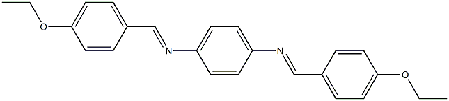 N-[(E)-(4-ethoxyphenyl)methylidene]-N-(4-{[(E)-(4-ethoxyphenyl)methylidene]amino}phenyl)amine Struktur