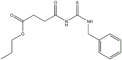 propyl 4-{[(benzylamino)carbothioyl]amino}-4-oxobutanoate Struktur