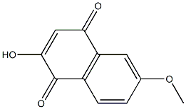 2-Hydroxy-6-methoxy-1,4-naphthoquinone Struktur