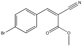 methyl (Z)-3-(4-bromophenyl)-2-cyano-2-propenoate Struktur