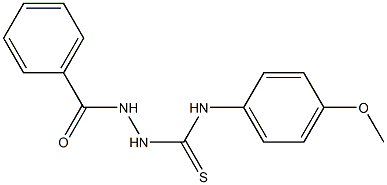 2-benzoyl-N-(4-methoxyphenyl)-1-hydrazinecarbothioamide Struktur