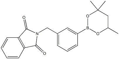 2-[3-(4,4,6-Trimethyl-1,3,2-dioxaborinan-2-yl)benzyl]-1H-isoindole-1,3(2H)-dione Struktur