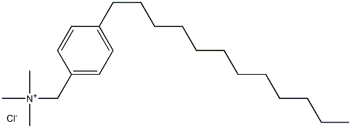 trimethyl p-dodecyl benzyl ammonium chloride Struktur