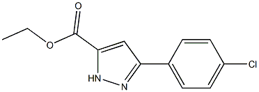 5-(4-Chloro-phenyl)-2H-pyrazole-3-carboxylic acid ethyl ester ,97% Struktur