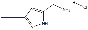 (3-tert-butyl-1H-pyrazol-5-yl)methylamine hydrochloride Struktur