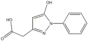 (5-hydroxy-1-phenyl-1H-pyrazol-3-yl)acetic acid Struktur