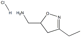 [(3-ethyl-4,5-dihydroisoxazol-5-yl)methyl]amine hydrochloride Struktur