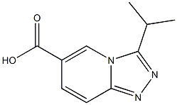 3-isopropyl[1,2,4]triazolo[4,3-a]pyridine-6-carboxylic acid Struktur