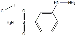 3-Hydrazinobenzene-1-sulfonamide hydrochloride Struktur