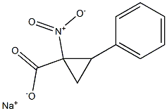 1-Nitro-2-phenylcyclopropanecarboxylic acid sodium salt Struktur