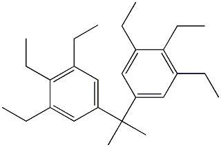 5,5'-Isopropylidenebis(1,2,3-triethylbenzene) Struktur