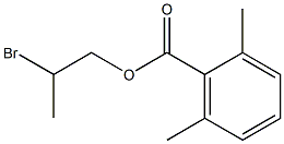 2,6-Dimethylbenzenecarboxylic acid 2-bromopropyl ester Struktur