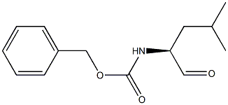 (2S)-2-(Benzyloxycarbonylamino)-4-methylpentanal Struktur