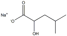 2-ヒドロキシ-4-メチル吉草酸ナトリウム 化學(xué)構(gòu)造式