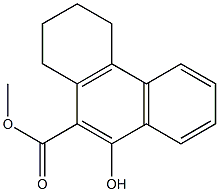 1,2,3,4-Tetrahydro-9-hydroxyphenanthrene-10-carboxylic acid methyl ester Struktur