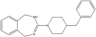 4,5-Dihydro-3-(4-benzylpiperidino)-1H-2,4-benzodiazepine Struktur