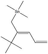 [(2E)-2-tert-Butyl-2,4-pentadienyl]trimethylstannane Struktur