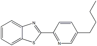 2-(5-Butyl-2-pyridyl)benzothiazole Struktur