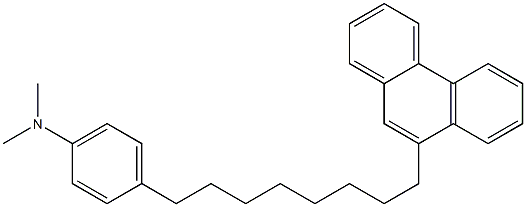 9-[8-[4-(Dimethylamino)phenyl]octyl]phenanthrene Struktur