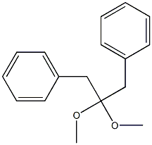 Dibenzyl ketone dimethyl acetal Struktur