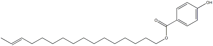 4-Hydroxybenzoic acid 14-hexadecenyl ester Struktur