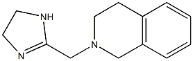 2-[[(1,2,3,4-Tetrahydroisoquinolin)-2-yl]methyl]-4,5-dihydro-1H-imidazole Struktur