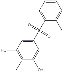 3,5-Dihydroxy-2',4-dimethyl[sulfonylbisbenzene] Struktur