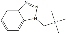 (1H-Benzotriazol-1-ylmethyl)trimethylaminium Struktur