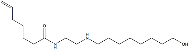 N-[2-[(8-Hydroxyoctyl)amino]ethyl]-6-heptenamide Struktur