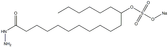 12-[(Sodiosulfo)oxy]octadecanoic acid hydrazide Struktur