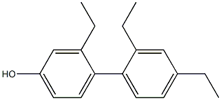 3-Ethyl-4-(2,4-diethylphenyl)phenol Struktur