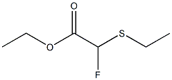 Fluoro(ethylthio)acetic acid ethyl ester Struktur