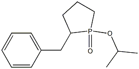 2-Benzyl-1-isopropoxy-1-oxo-1,1,2,3,4,5-hexahydro-1H-phosphole Struktur