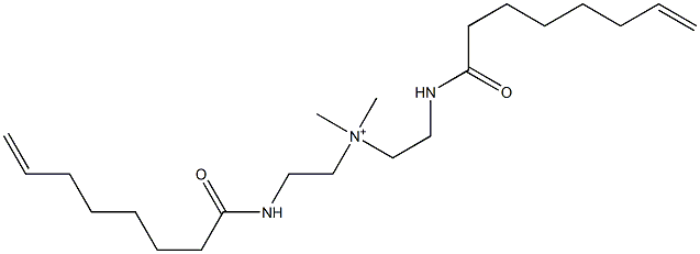 N,N-Dimethyl-2-(7-octenoylamino)-N-[2-(7-octenoylamino)ethyl]ethanaminium Struktur