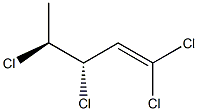 (3S,4S)-1,1,3,4-Tetrachloro-1-pentene Struktur