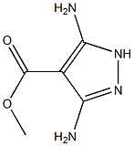 5-Amino-3-amino-1H-pyrazole-4-carboxylic acid methyl ester Struktur