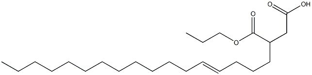 3-(4-Heptadecenyl)succinic acid 1-hydrogen 4-propyl ester Struktur